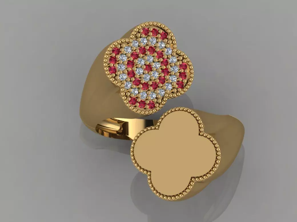 GC GOLD TW0090- Diamond ring 3D print model_0