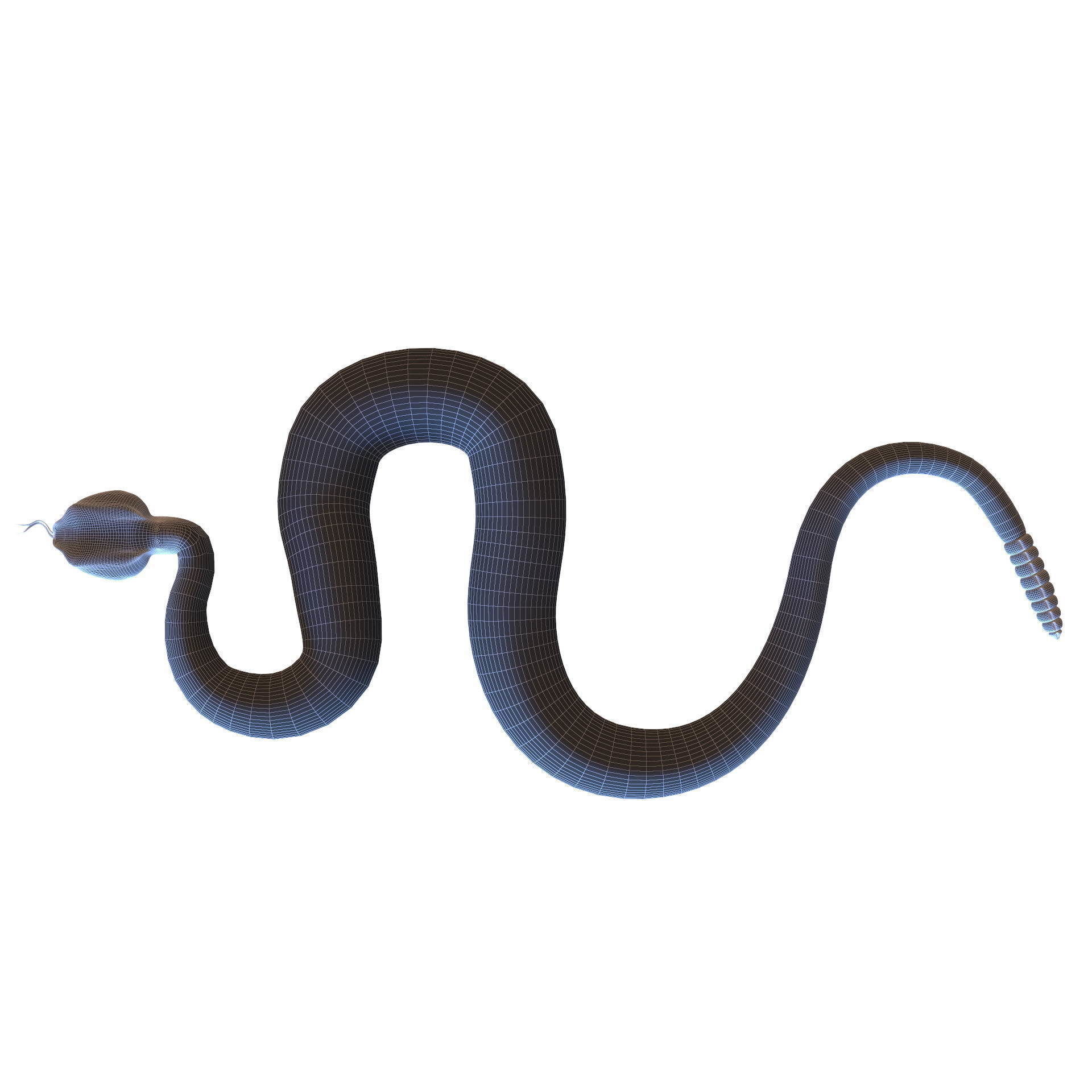 Rattlesnake snake 3D model_41