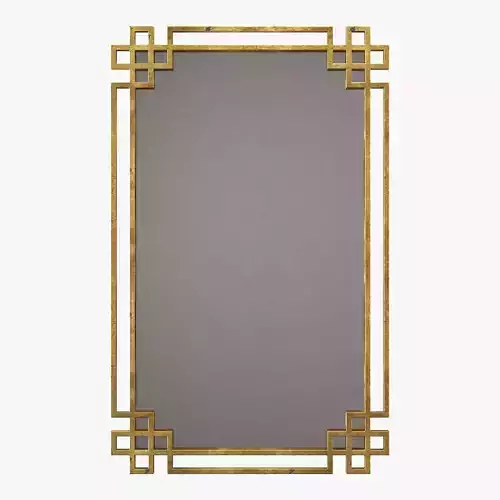 Uttermost devoll antique gold mirror 3D model