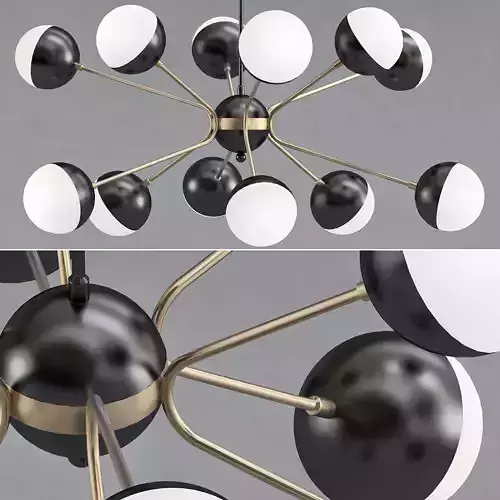 Rewire Custom Orb Chandelier in 1950