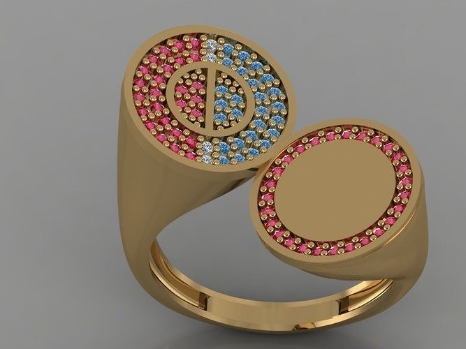 GC GOLD TW0092- Diamond ring 3D print model