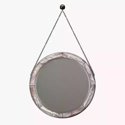 Uttermost loughlin lightly stained wood mirror 3D model