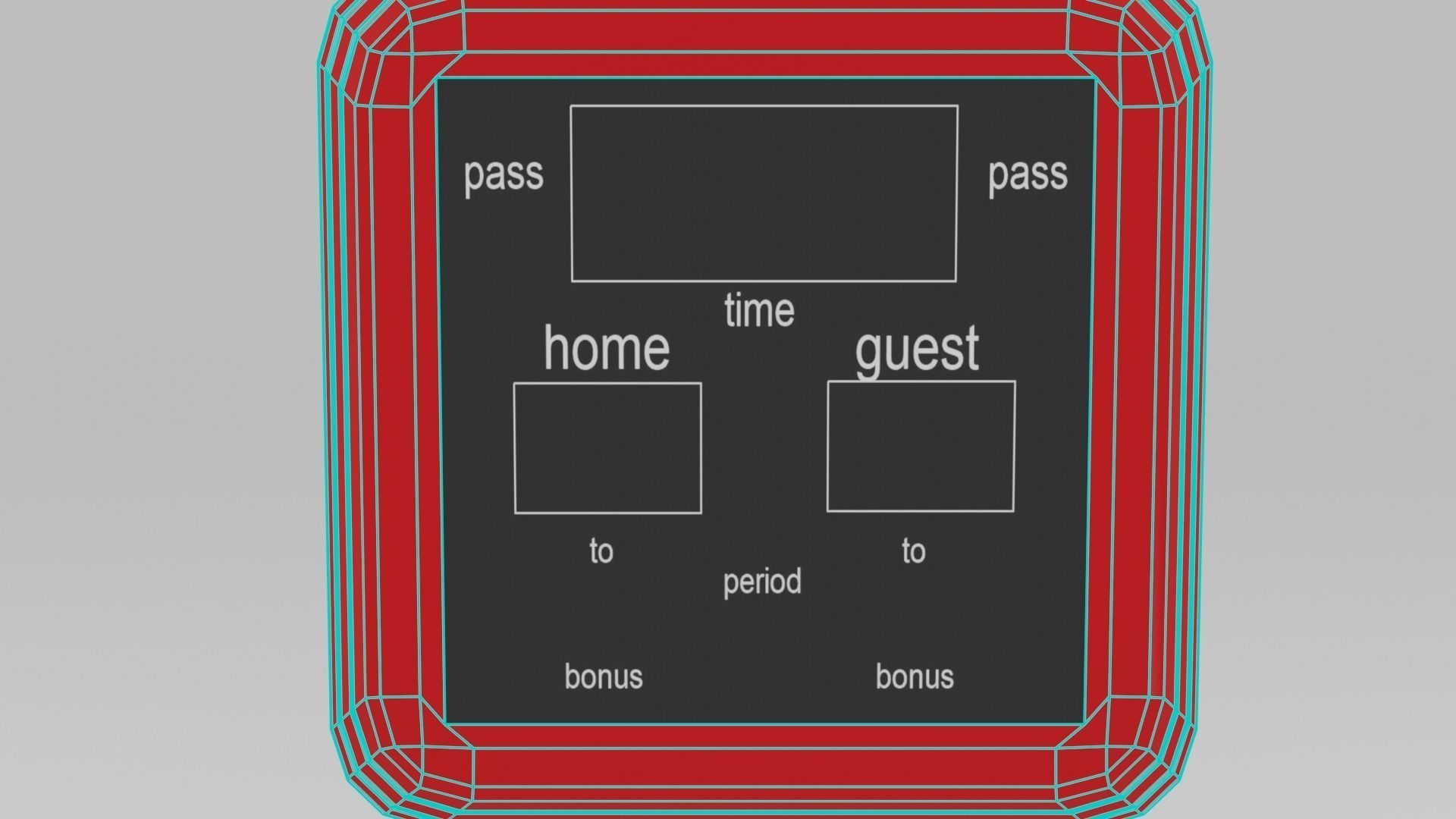 low poly basketball court pack Low-poly 3D model_49