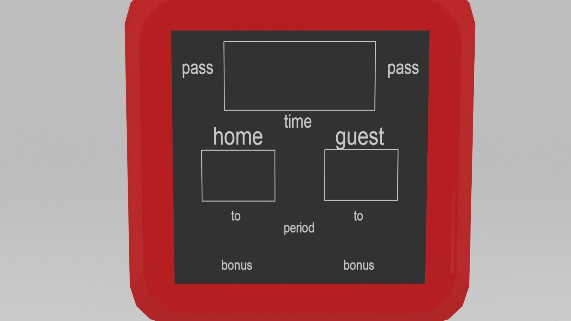 low poly basketball court pack Low-poly 3D model_48