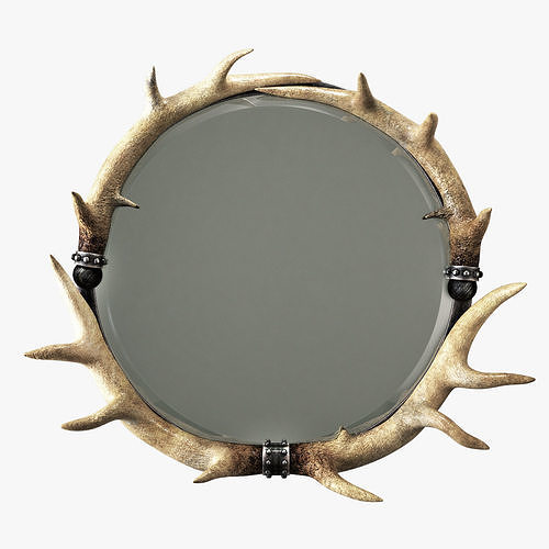 Uttermost stag horn mirror 3D model