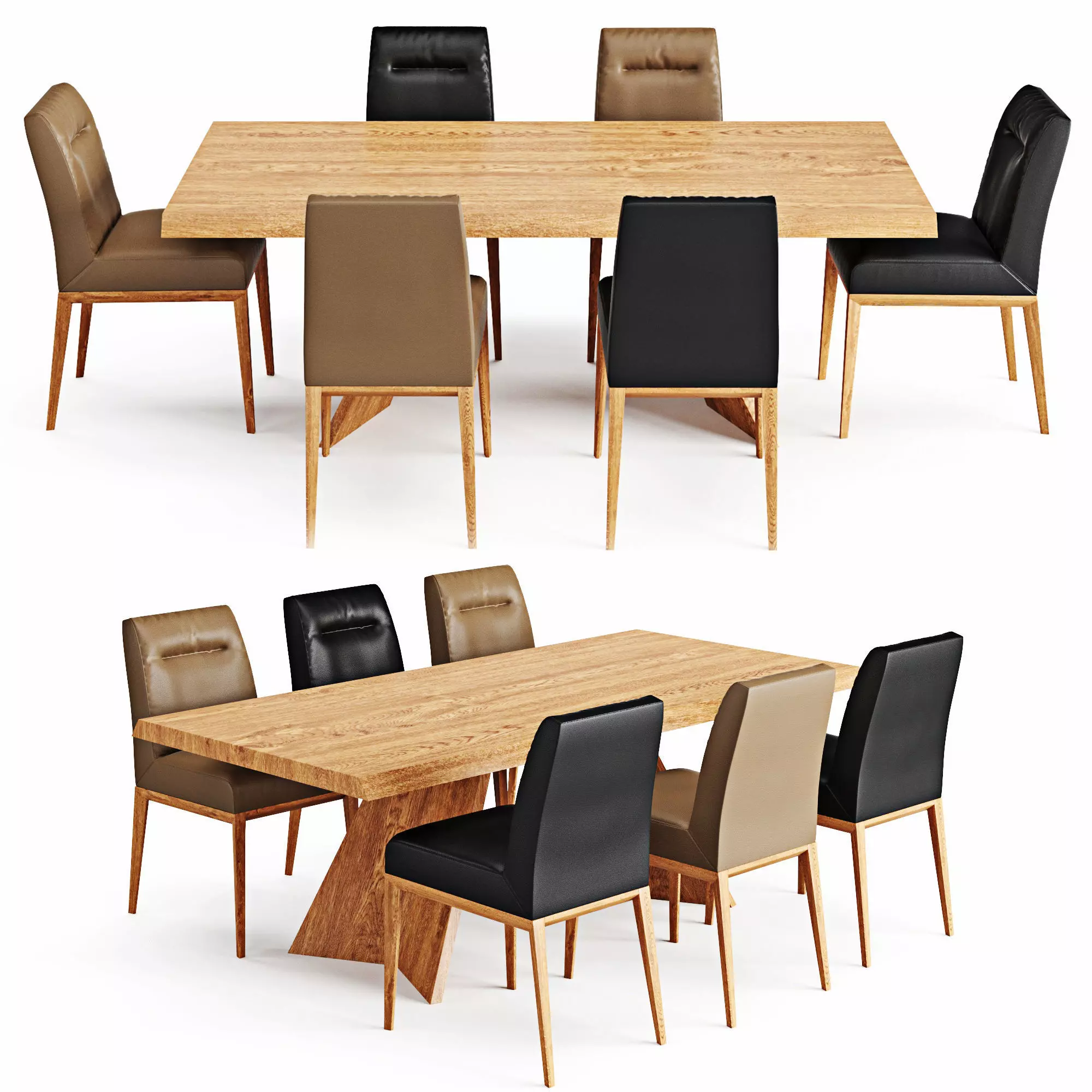 Table and chair Icaro Tosca 3D model_0