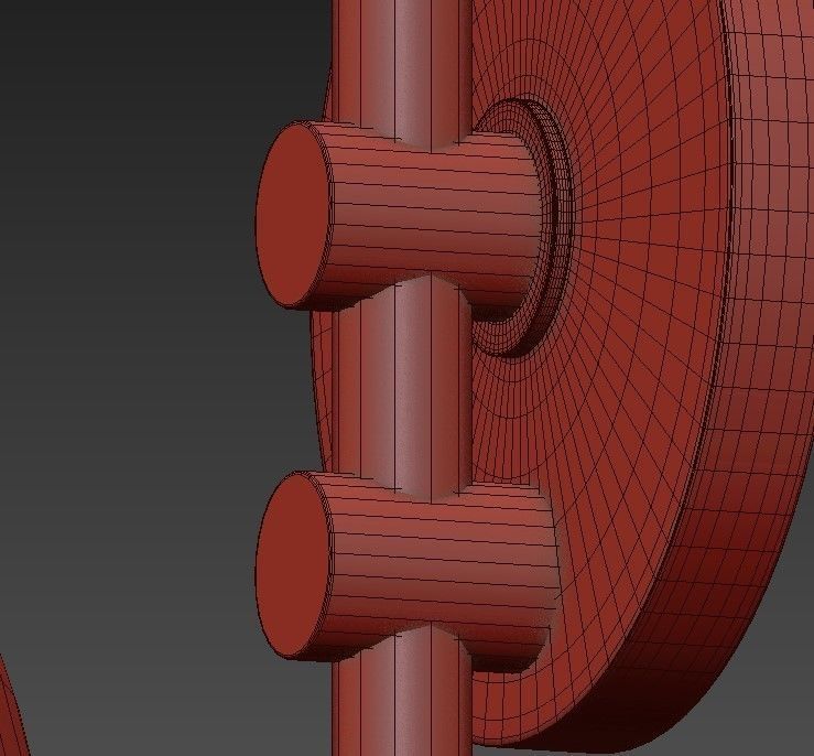 PLEATED glass globe wall sconce 3D model_6