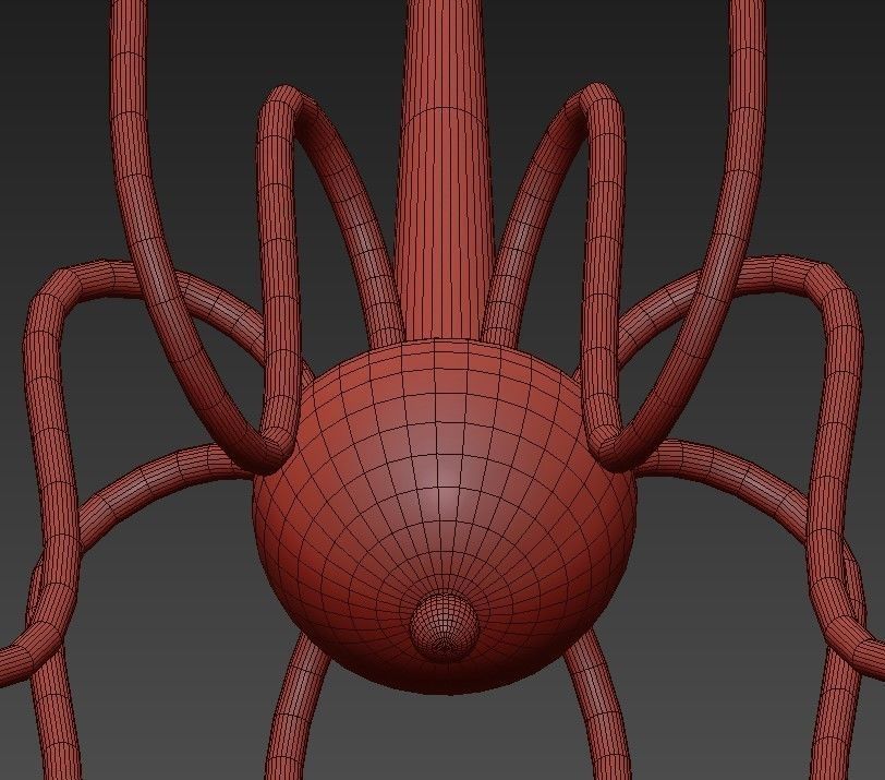 Briana chandelier with four lamps 3D model_8