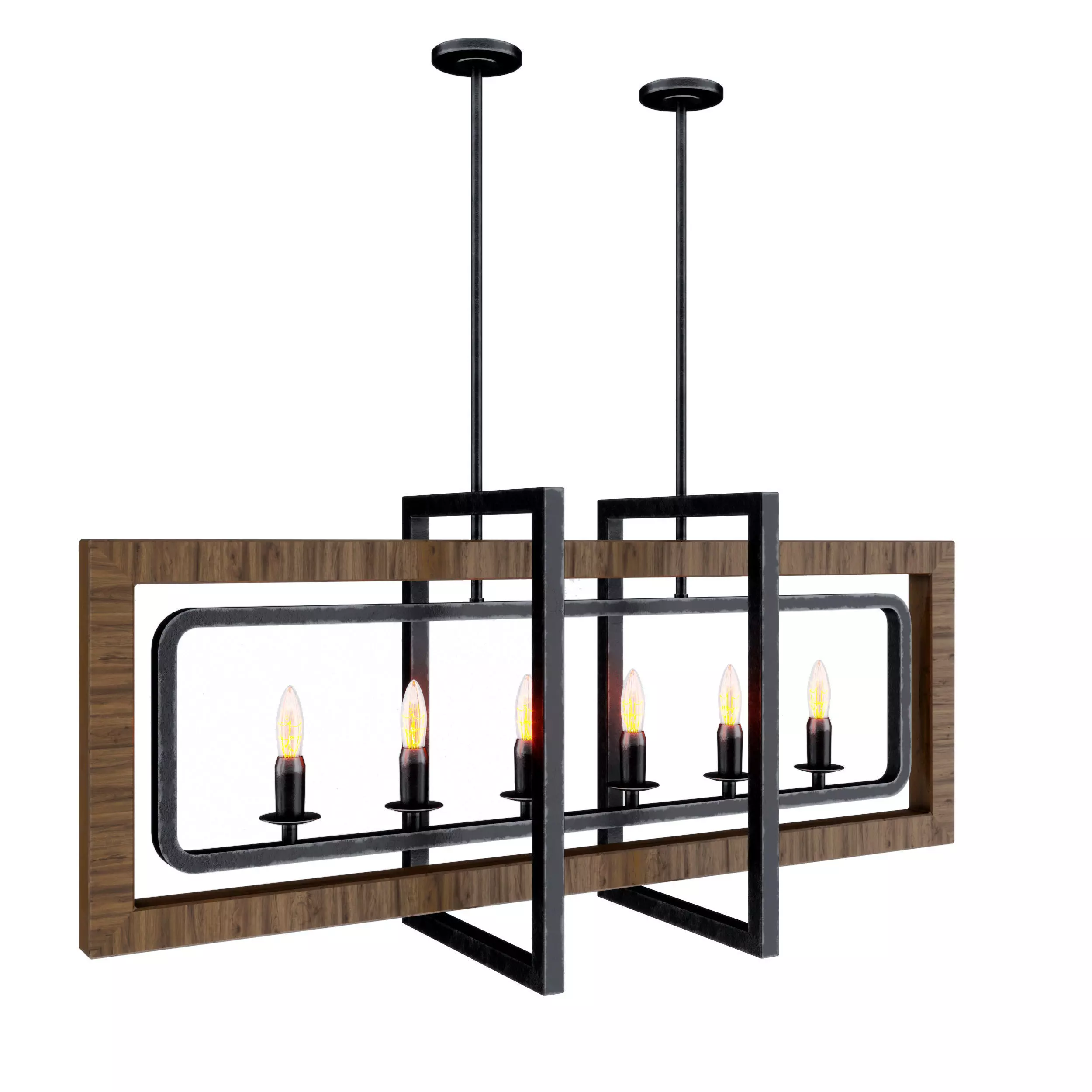 Island lights distressed 3D model