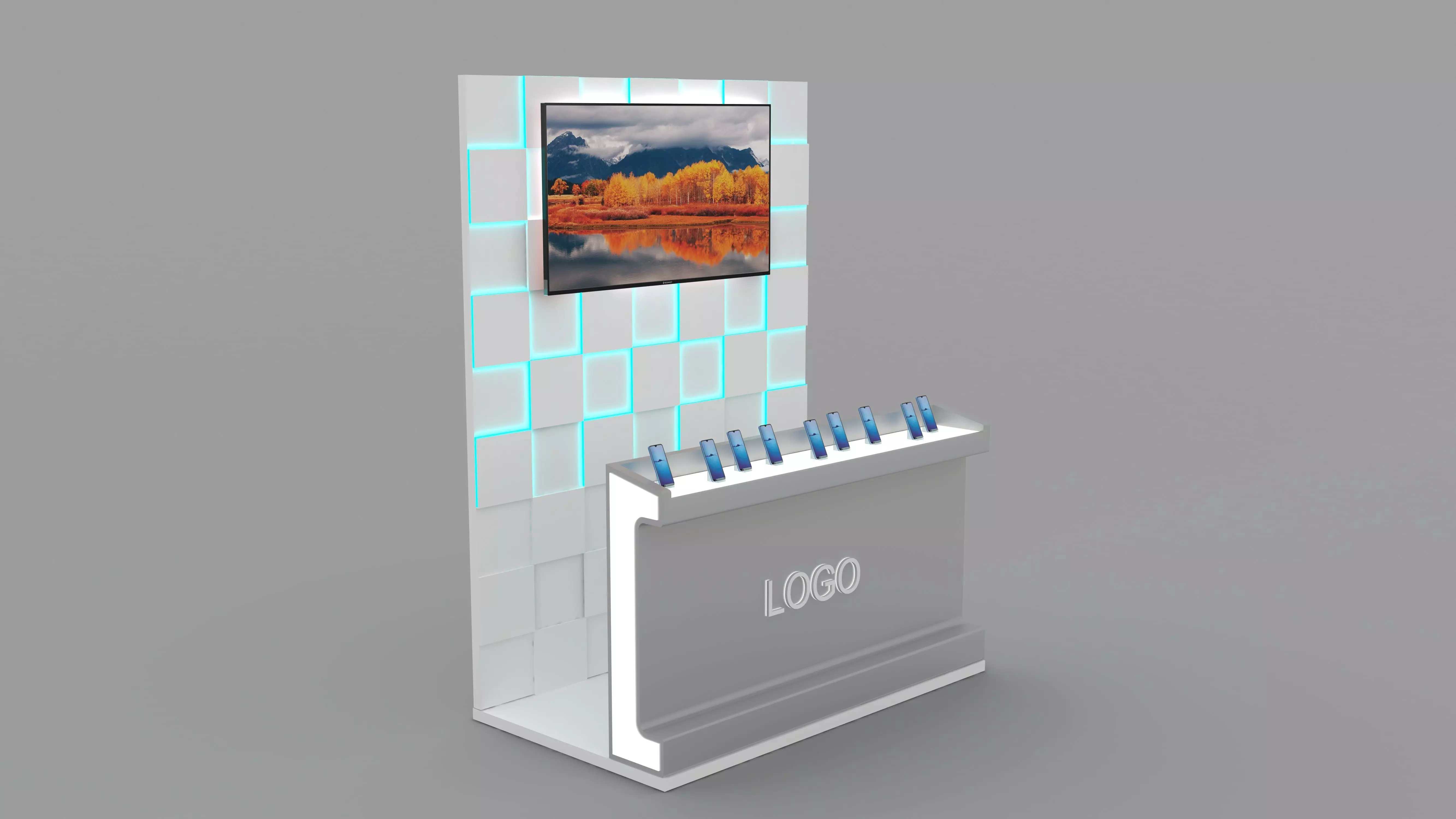 Kiosk Display  3D model_0