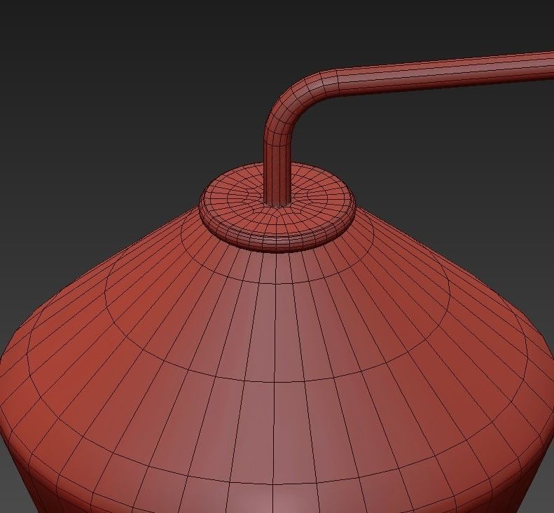 Sculptural Glass 5 Light 3D model_6