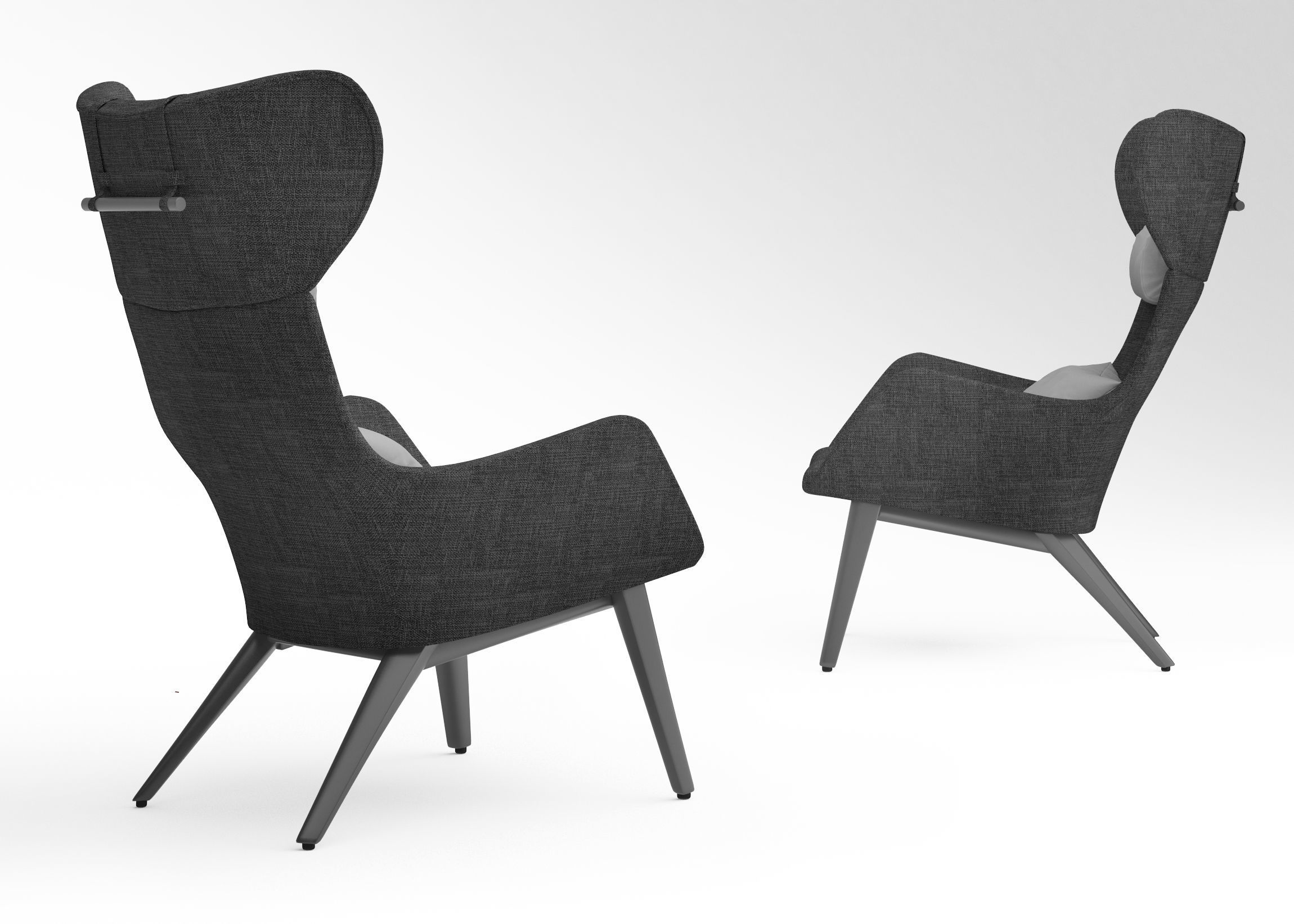 Coco Republic Soho Outdoor Occasional Chair 3D model_1