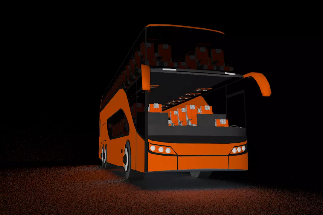 Double Decker Bus Free low-poly 3D model