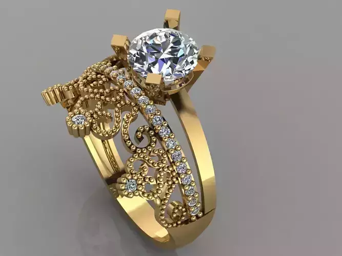 GC GOLD TW096- Diamond ring