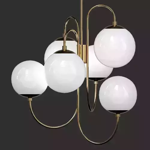 Pelle Gooseneck Chandelier 3D model