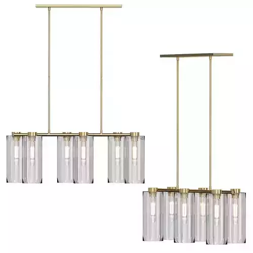 Glass Cylinder Chandelier