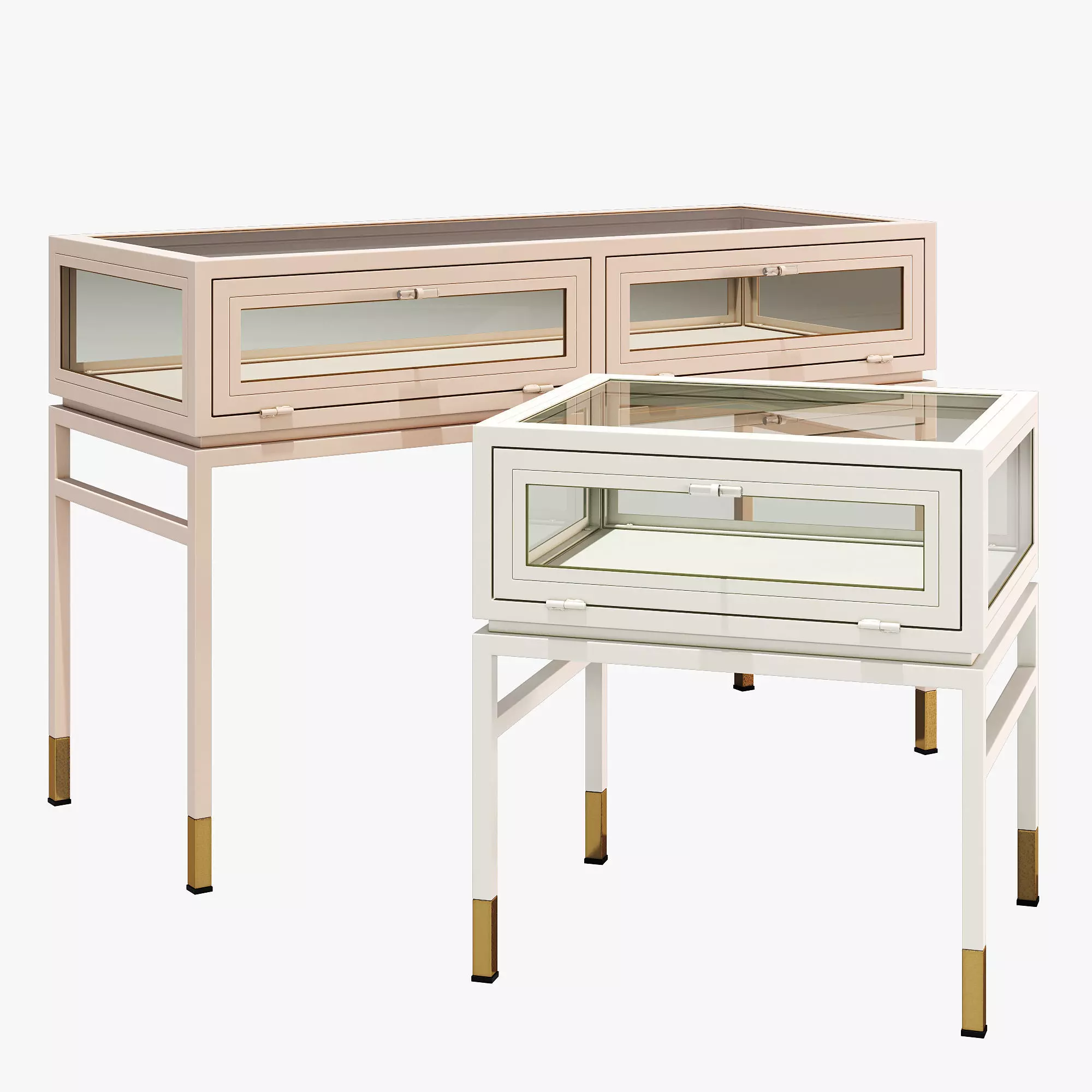 Anthropologie tannehill display side table and console table 3D model_0
