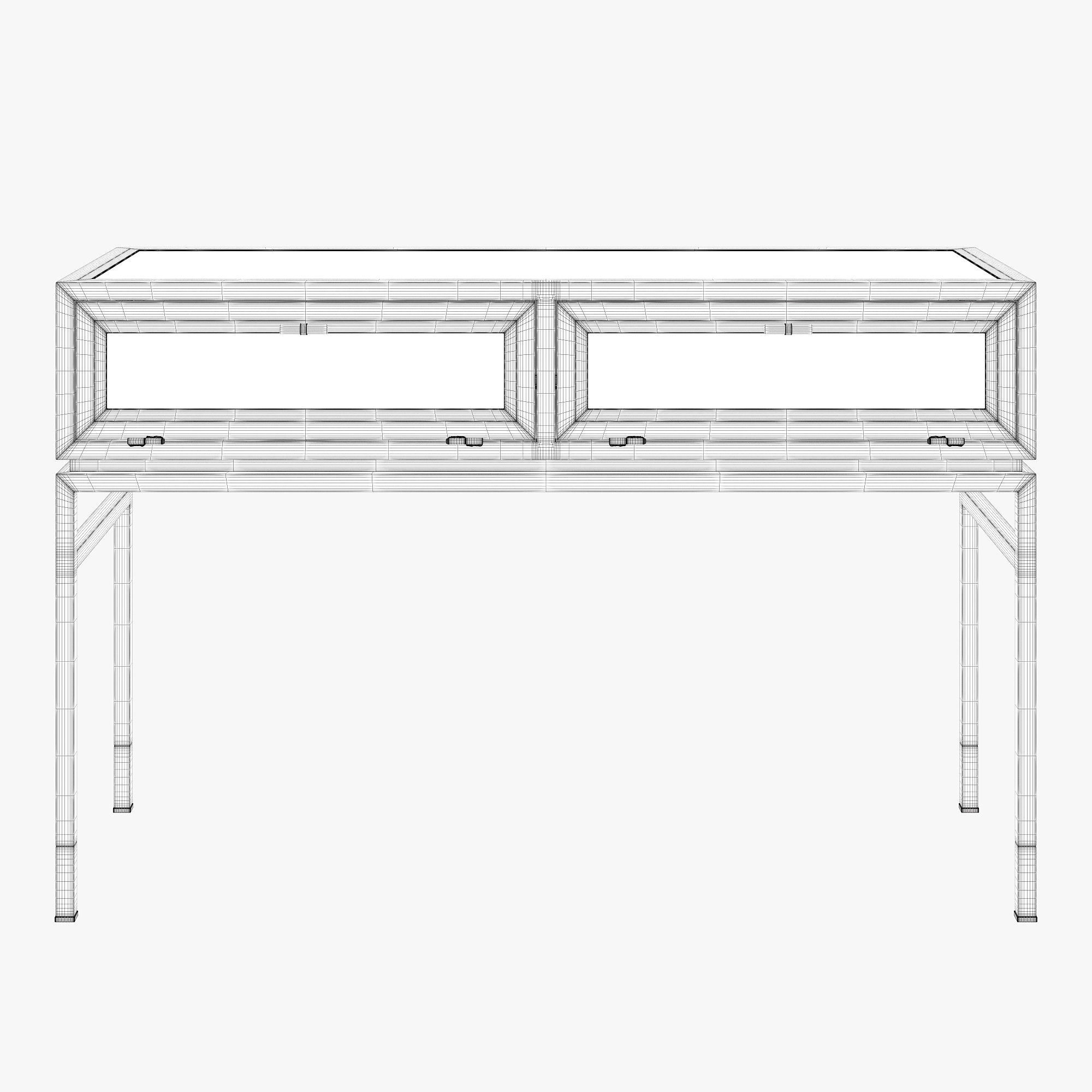 Anthropologie tannehill display side table and console table 3D model_5