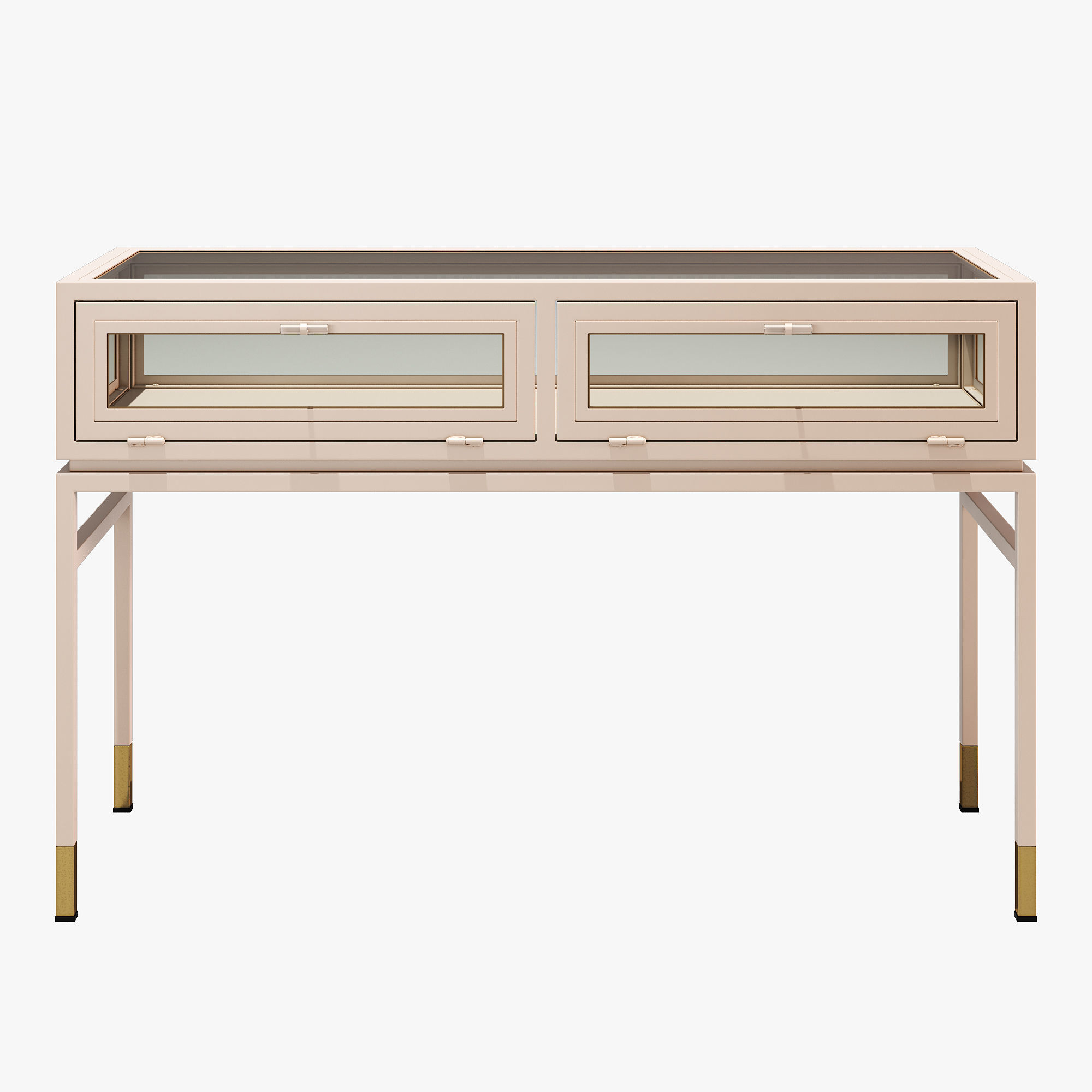 Anthropologie tannehill display side table and console table 3D model_2