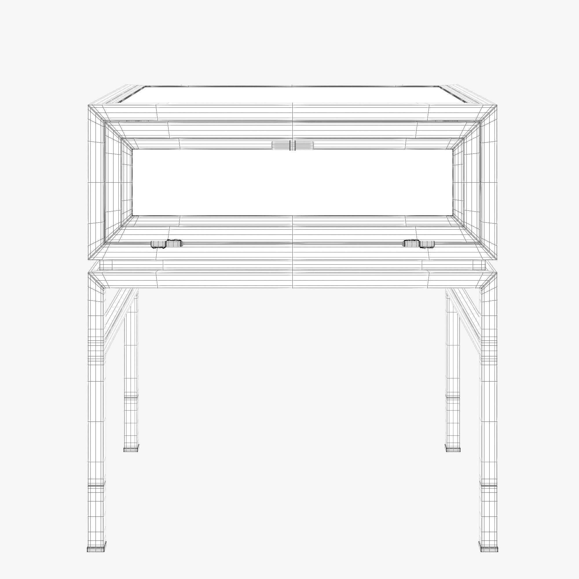 Anthropologie tannehill display side table and console table 3D model_4