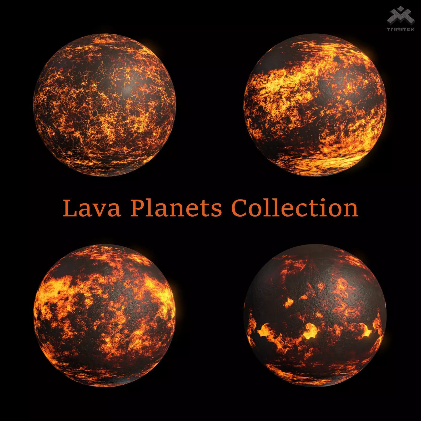 Lava Planets Collection - 8k PBR _0