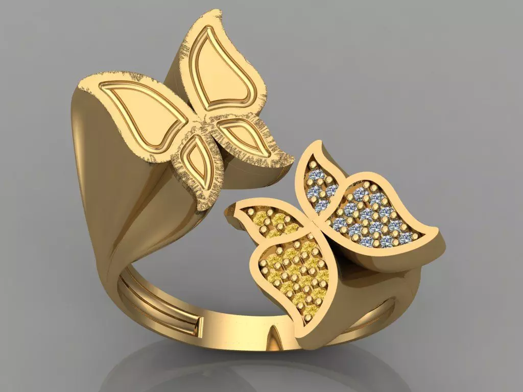 GC GOLD TW098- Diamond ring 3D print model_0