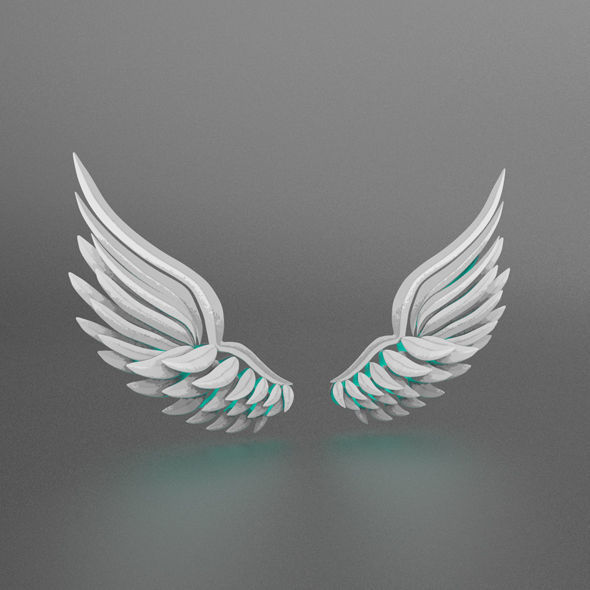 Wings angel - angel Free 3D model_2