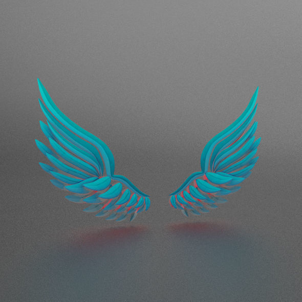 Wings angel - angel Free 3D model_4
