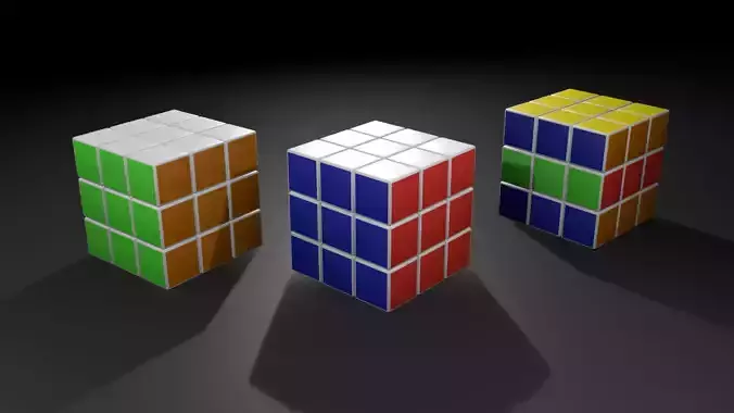 Rubiks Cube 2019 Low-poly 3D model