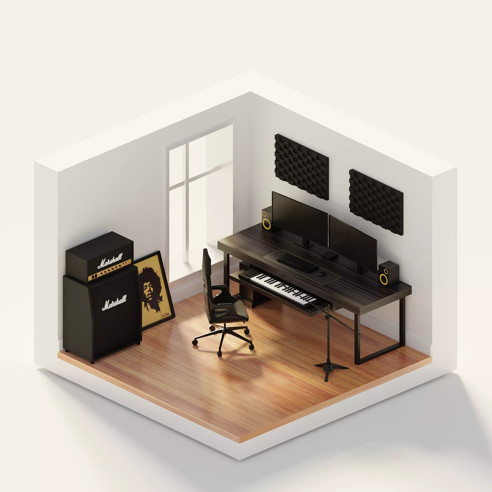 Home Studio 3D model_0