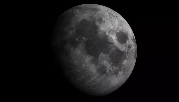 realistic moon 3D model