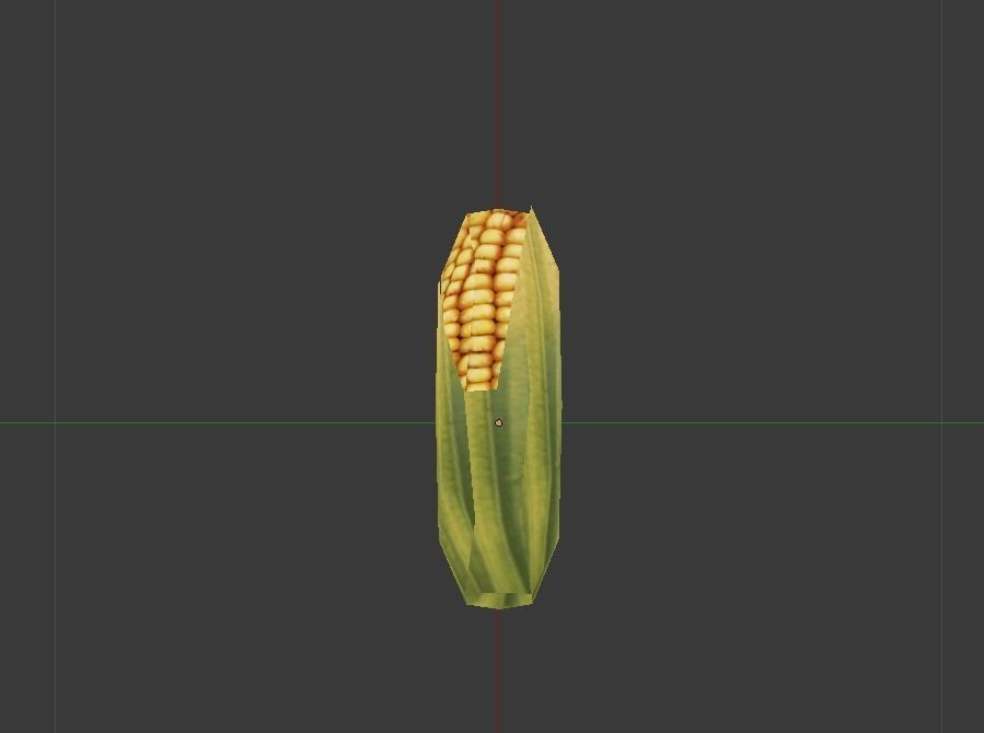 Corn Plant Game Ready Low-poly 3D model_5