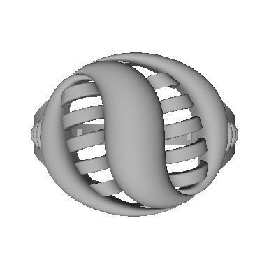 48 Women Ring Plain Gold Ring stl models  3D print model_20