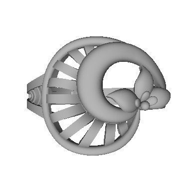 48 Women Ring Plain Gold Ring stl models  3D print model_43