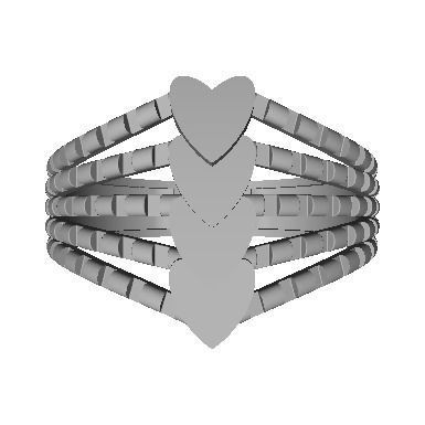48 Women Ring Plain Gold Ring stl models  3D print model_17