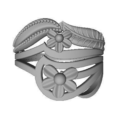 48 Women Ring Plain Gold Ring stl models  3D print model_41