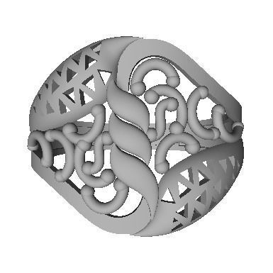 48 Women Ring Plain Gold Ring stl models  3D print model_14