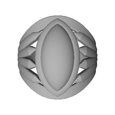 48 Women Ring Plain Gold Ring stl models  3D print model_37
