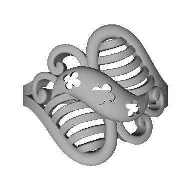 48 Women Ring Plain Gold Ring stl models  3D print model_24