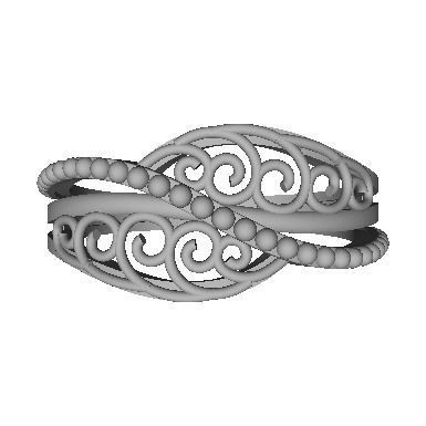 48 Women Ring Plain Gold Ring stl models  3D print model_42