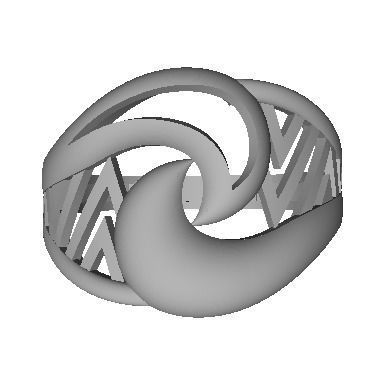 48 Women Ring Plain Gold Ring stl models  3D print model_7