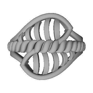 48 Women Ring Plain Gold Ring stl models  3D print model_8