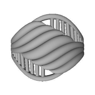 48 Women Ring Plain Gold Ring stl models  3D print model_3