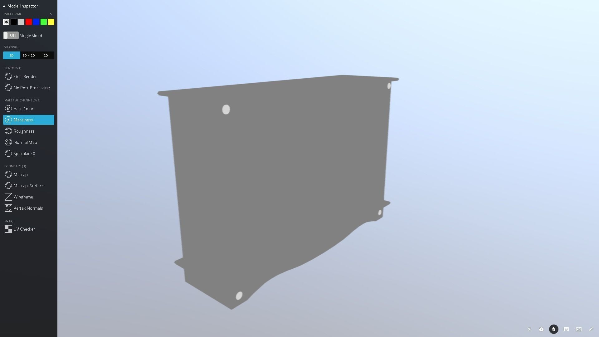 Pine Bookshelf Low-poly 3D model_7