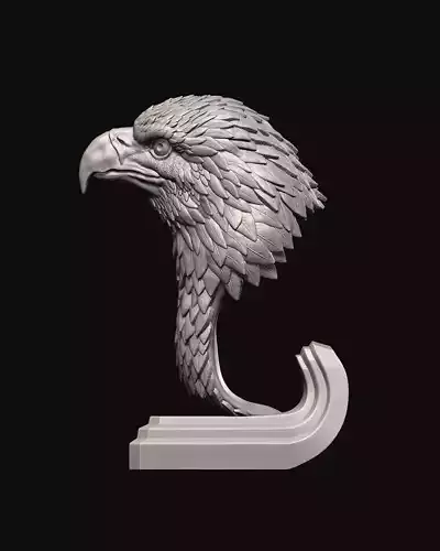 Eagle bust 3D print model