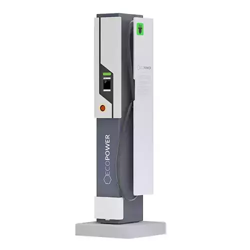 Car Charging Station 3D Model 3D model