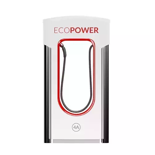 Car Charging Station 3D Model