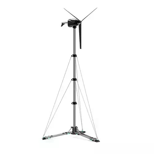 Small Wind Turbine 3D Model