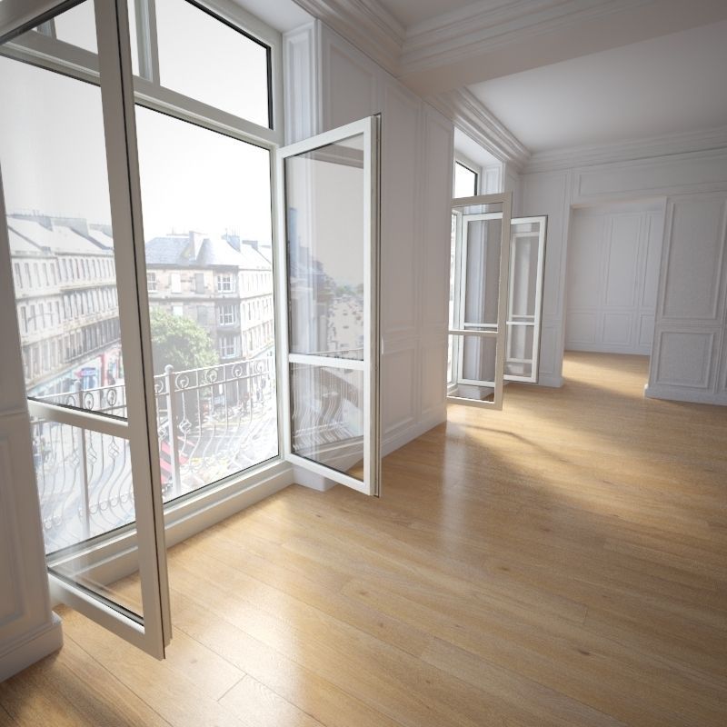 Wooden floor 3D model_1