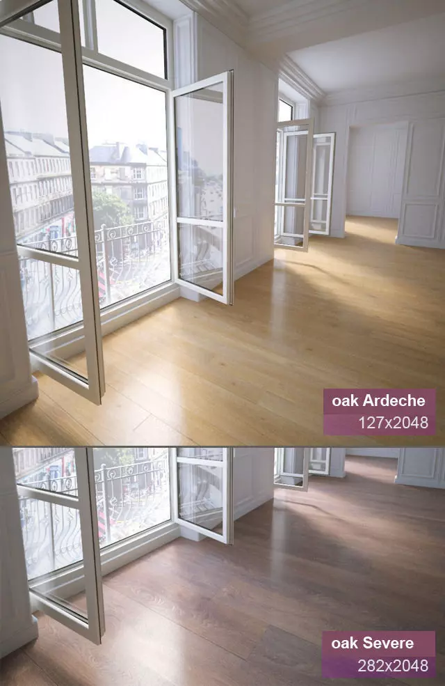 Wooden floor 3D model_0